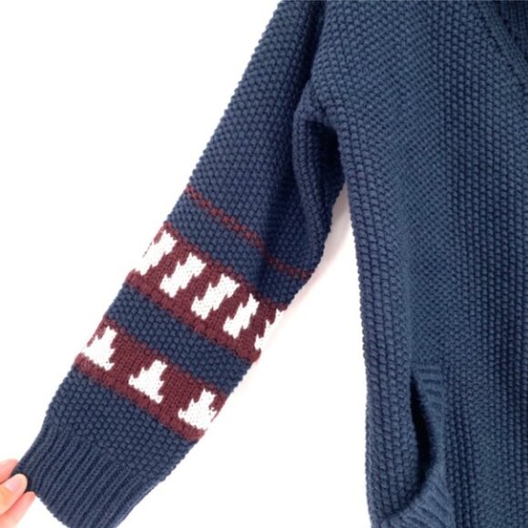 John Coffey Shawl Collar Knitted Cardigan Sweater - Picture 3 of 5